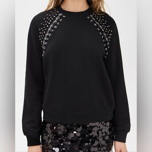 🆕 Le Superbe Black Sweatshirt with Embellishments